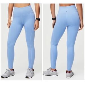FIGS Womens Sz XL Performance Underscrub Legging Light Ceil Blue Side Pockets